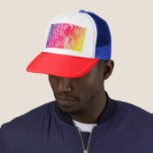 Manhattan-regenboog Trucker Pet (In situ)