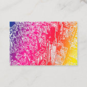 Manhattan-regenboog Visitekaartje (Achterkant)
