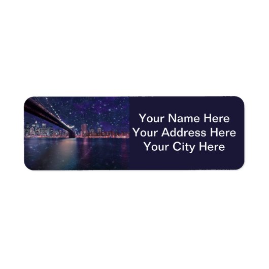 Manhattan Return Address Labels (Voorkant)