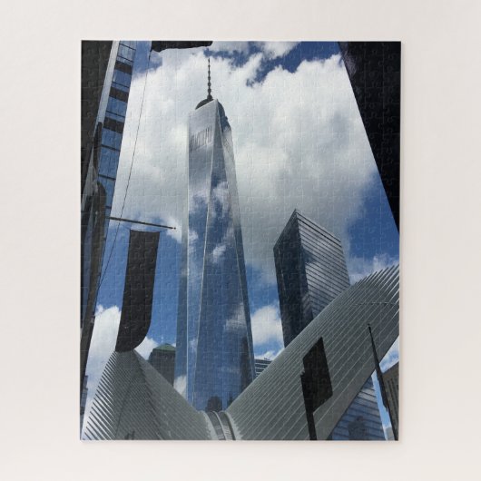 Manhattan Silhouet New York. Legpuzzel (Verticaal)