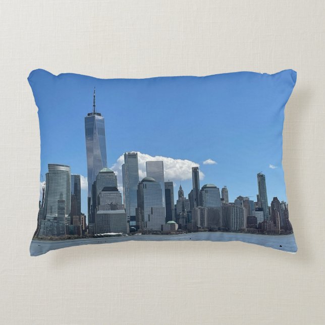 Manhattan Skyline Accent Kussen (Voorkant)