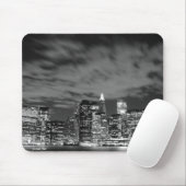 Manhattan skyline at Night Lights, NYC Muismat (Met muis)