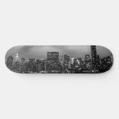 Manhattan Skyline bij nacht Skateboard (Horizontaal)