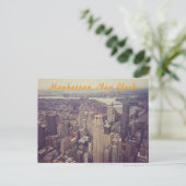 Manhattan Skyline Briefkaart (Staand voorkant)