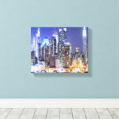 Manhattan Skyline Canvas Afdruk (Insitu (Houten vloer))