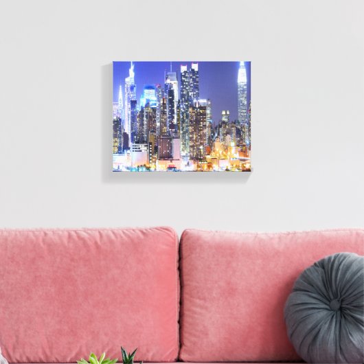 Manhattan Skyline Canvas Afdruk (Insitu (Woonkamer))