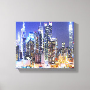 Manhattan Skyline Canvas Afdruk