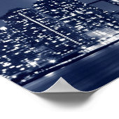 Manhattan Skyline en de torens van lights Poster (Hoek)