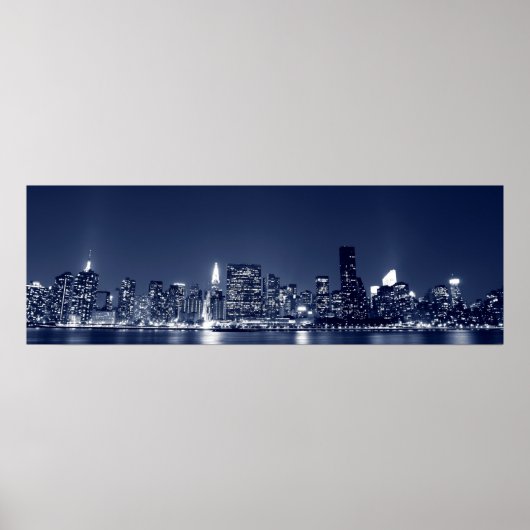 Manhattan Skyline en de torens van lights Poster (Voorkant)