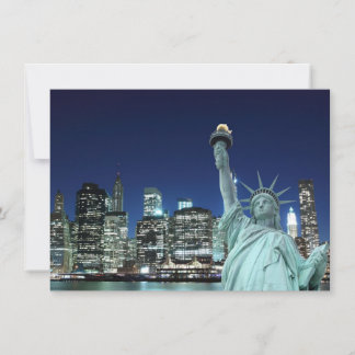Manhattan Skyline en het Vrijheidsbeeld