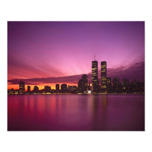 Manhattan Skyline en Hudson River, New York, 2 Foto Afdruk (Voorkant)