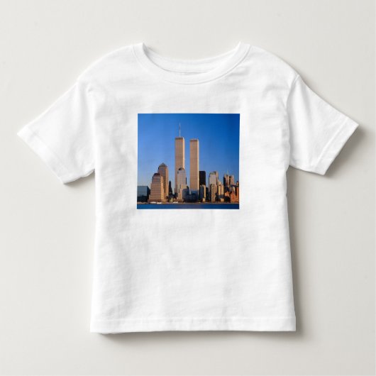 Manhattan Skyline en Hudson River, New York, 2 Kinder Shirts (Voorkant)