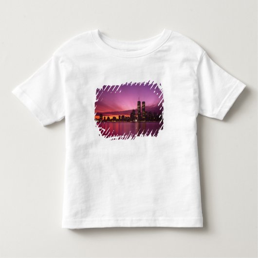 Manhattan Skyline en Hudson River, New York, Kinder Shirts (Voorkant)