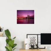 Manhattan Skyline en Hudson River, New York, Poster (Thuiskantoor)
