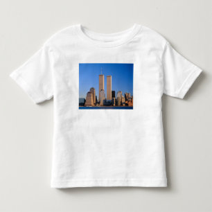 Manhattan Skyline en Hudsonrivier, New York, 2 Kinder Shirts