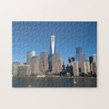 Manhattan Skyline Freedom Tower Hudson NYC