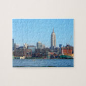 Manhattan Skyline, gezien van Hoboken, NJ Legpuzzel (Horizontaal)