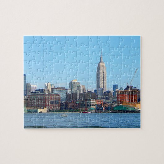 Manhattan Skyline, gezien van Hoboken, NJ Legpuzzel (Horizontaal)