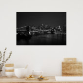 Manhattan Skyline II B&W Poster (Keuken)