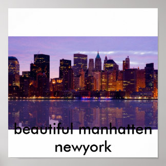 Manhattan skyline, mooie manhatten newyork poster