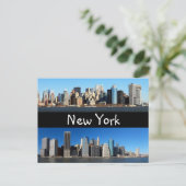 Manhattan Skyline, New York Briefkaart (Staand voorkant)