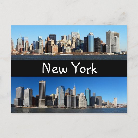 Manhattan Skyline, New York Briefkaart (Voorkant)