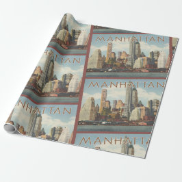 Manhattan skyline  New York Cadeaupapier