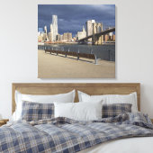 Manhattan skyline, New York Canvas Afdruk (Insitu (Slaapkamer))