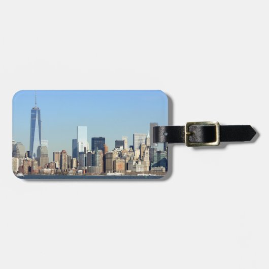 Manhattan Skyline New York City Bagagelabel (Voorkant horizontaal)
