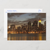 Manhattan Skyline, New York City, New York, Vereni Briefkaart (Voorkant / Achterkant)