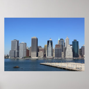 Manhattan Skyline, New York City Poster