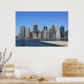 Manhattan Skyline, New York City Poster (Keuken)
