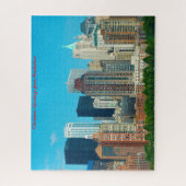 Manhattan Skyline New York.kerstgroetings Legpuzzel (Verticaal)
