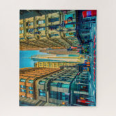 Manhattan Skyline New York.kerstgroetings Legpuzzel (Verticaal)