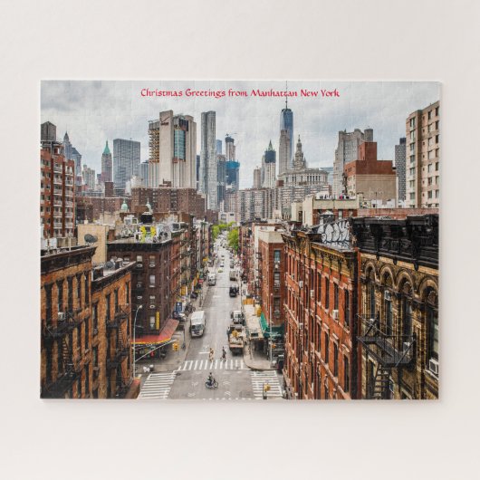 Manhattan Skyline New York. Legpuzzel (Horizontaal)