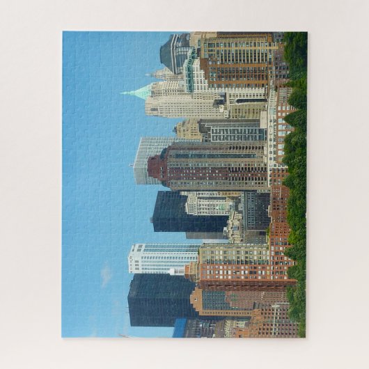 Manhattan Skyline New York. Legpuzzel (Verticaal)