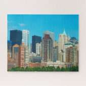 Manhattan Skyline New York. Legpuzzel (Horizontaal)