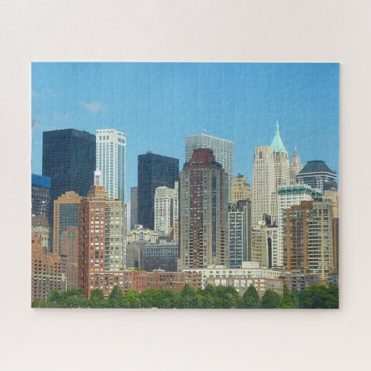 Manhattan Skyline New York. Legpuzzel (Horizontaal)