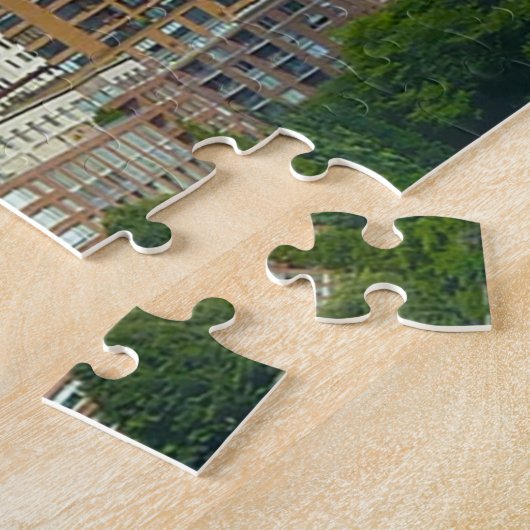 Manhattan Skyline New York. Legpuzzel (Zijkant)