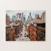 Manhattan Skyline New York. Legpuzzel (Horizontaal)