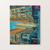 Manhattan Skyline New York. Legpuzzel (Verticaal)