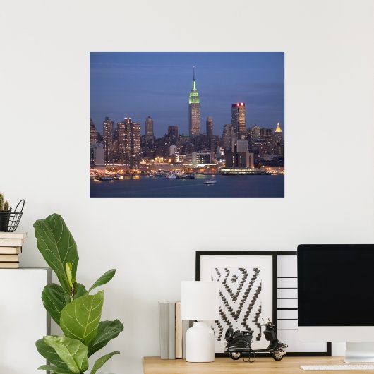 Manhattan Skyline Poster (Thuiskantoor)