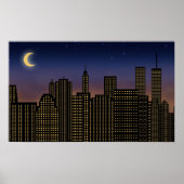 Manhattan Skyline Poster (Voorkant)