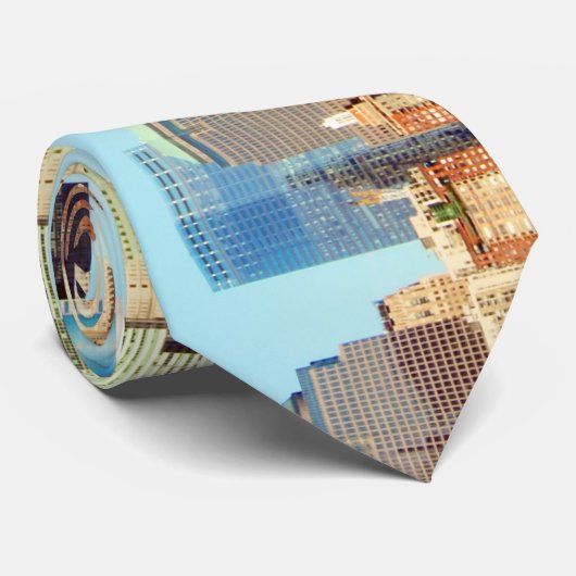 Manhattan Skyline Stropdas (Opgerold)