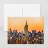 MANHATTAN SKYLINE TE SUNSET, NEW YORK, VS BRIEFKAART (Voorkant / Achterkant)