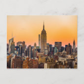 MANHATTAN SKYLINE TE SUNSET, NEW YORK, VS BRIEFKAART (Voorkant)