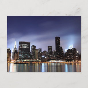 Manhattan Skyline Uitzicht van de East River, NYC Briefkaart