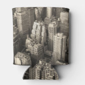 Manhattan skyline, zwart-wit antenne. blikjeskoeler (Achterkant)