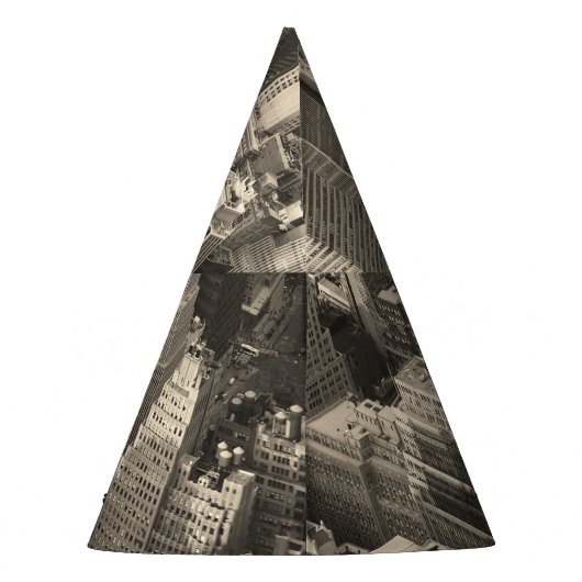 Manhattan skyline, zwart-wit antenne. feesthoedjes (Achterkant)