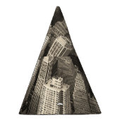 Manhattan skyline, zwart-wit antenne. feesthoedjes (Rechts)
